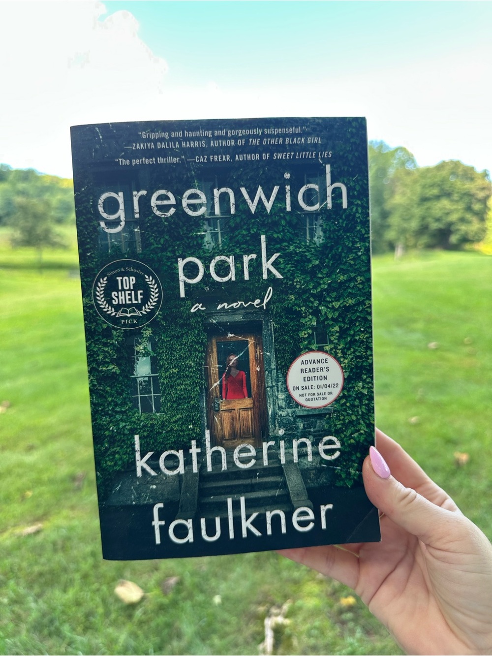 "Greenwich Park" Hardcover Book - Green Cover